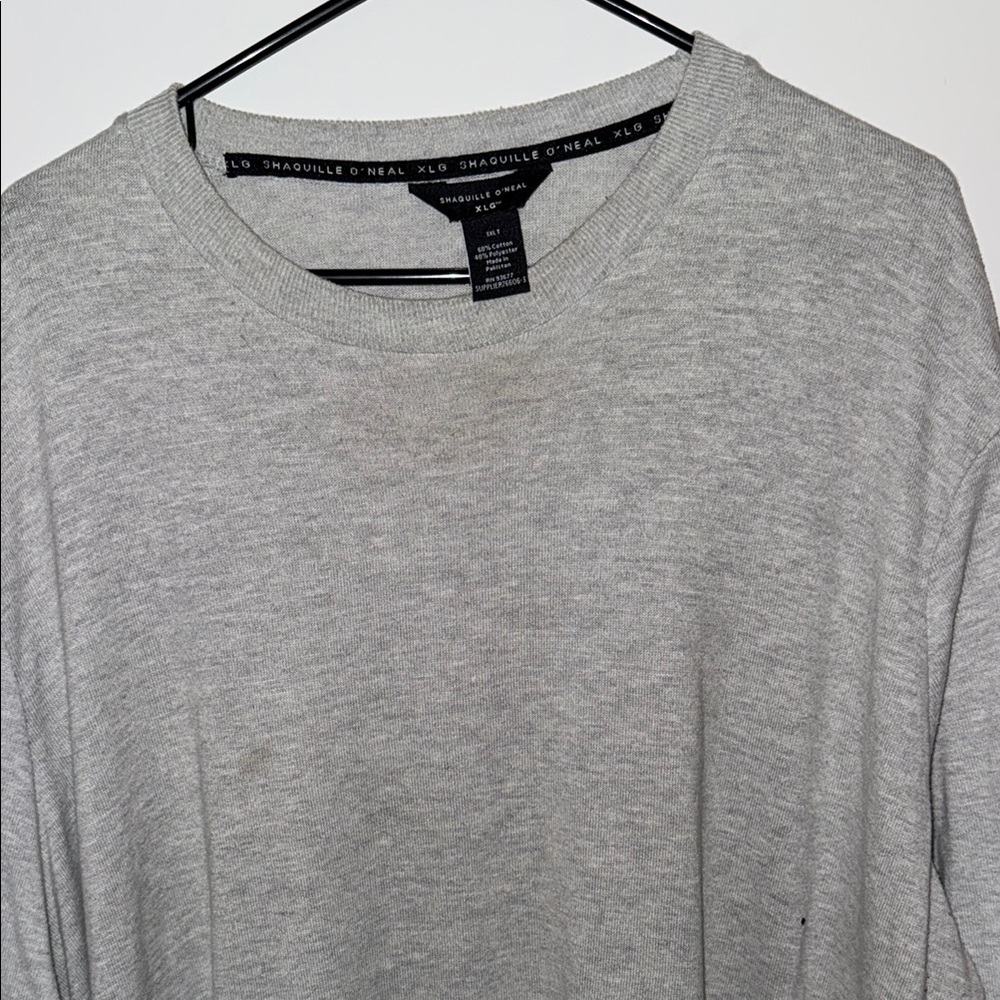 Heather Gray Long Sleeve Crew Neck Tee